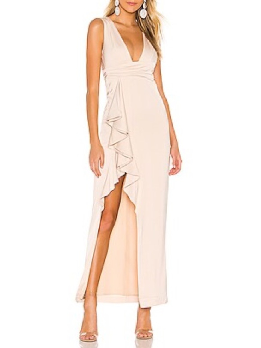 Champagne PROM / Wedding Guest Dress